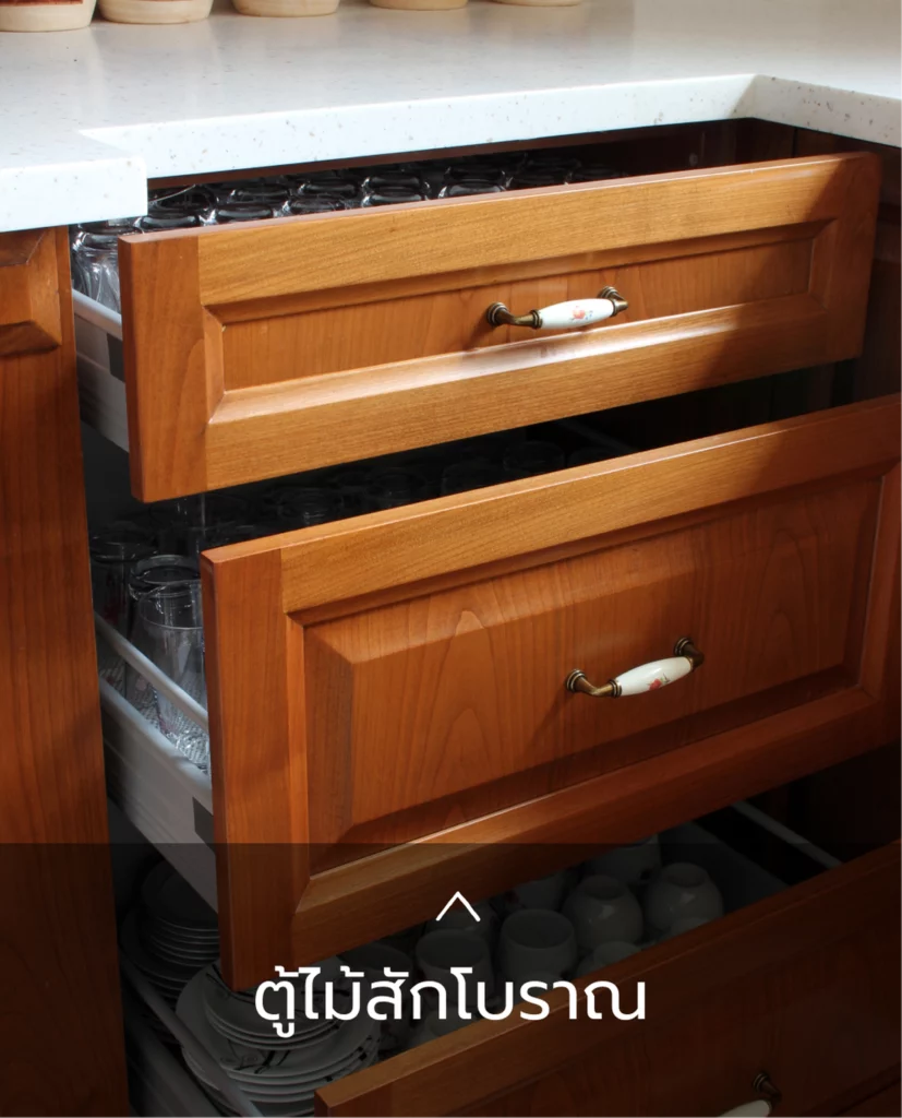 ตู้ไม้สักโบราณ