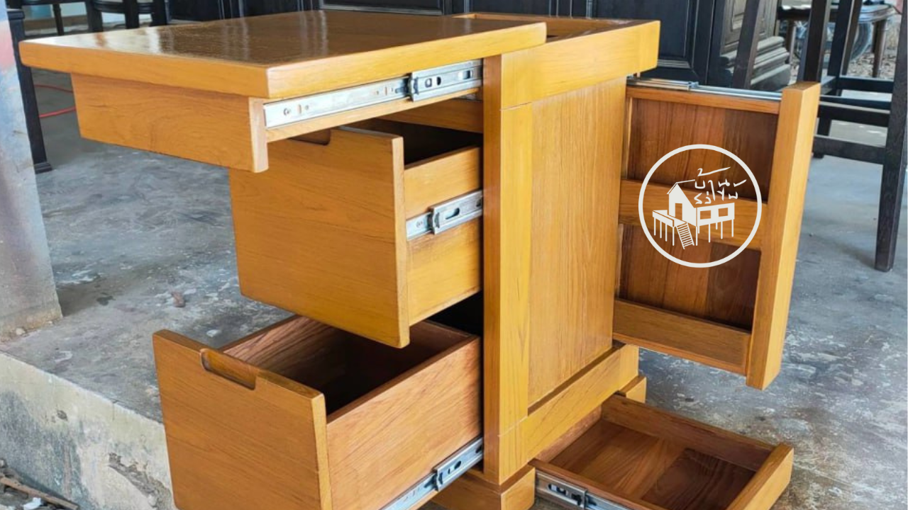 ตู้โมเดิร์นเฟอร์นิเจอร์ไม้สัก