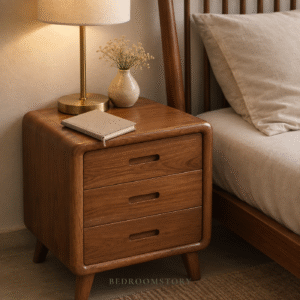 เฟอร์นิเจอร์ไม้สักดีไซน์ Mid-Century Modern พร้อมลายไม้ธรรมชาติ